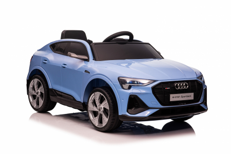 Electric Ride-On cars - Licensed electric ride-on car Audi E-tron Sportback, 4x4, 12V 140W, albastra