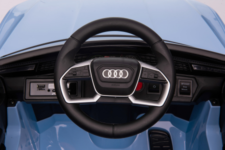Masinuta electrica 4x4 cu licenta Audi E-tron Sportback, 12V 140W, albastra [17]