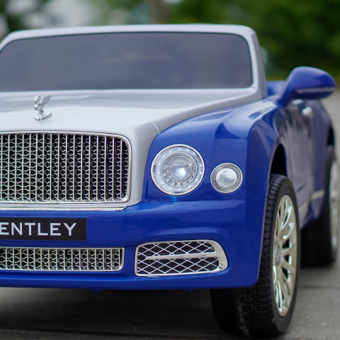 Masinuta electrica pentru copii Bentley Mulsanne, 90W, echipare premium, albastru [14]