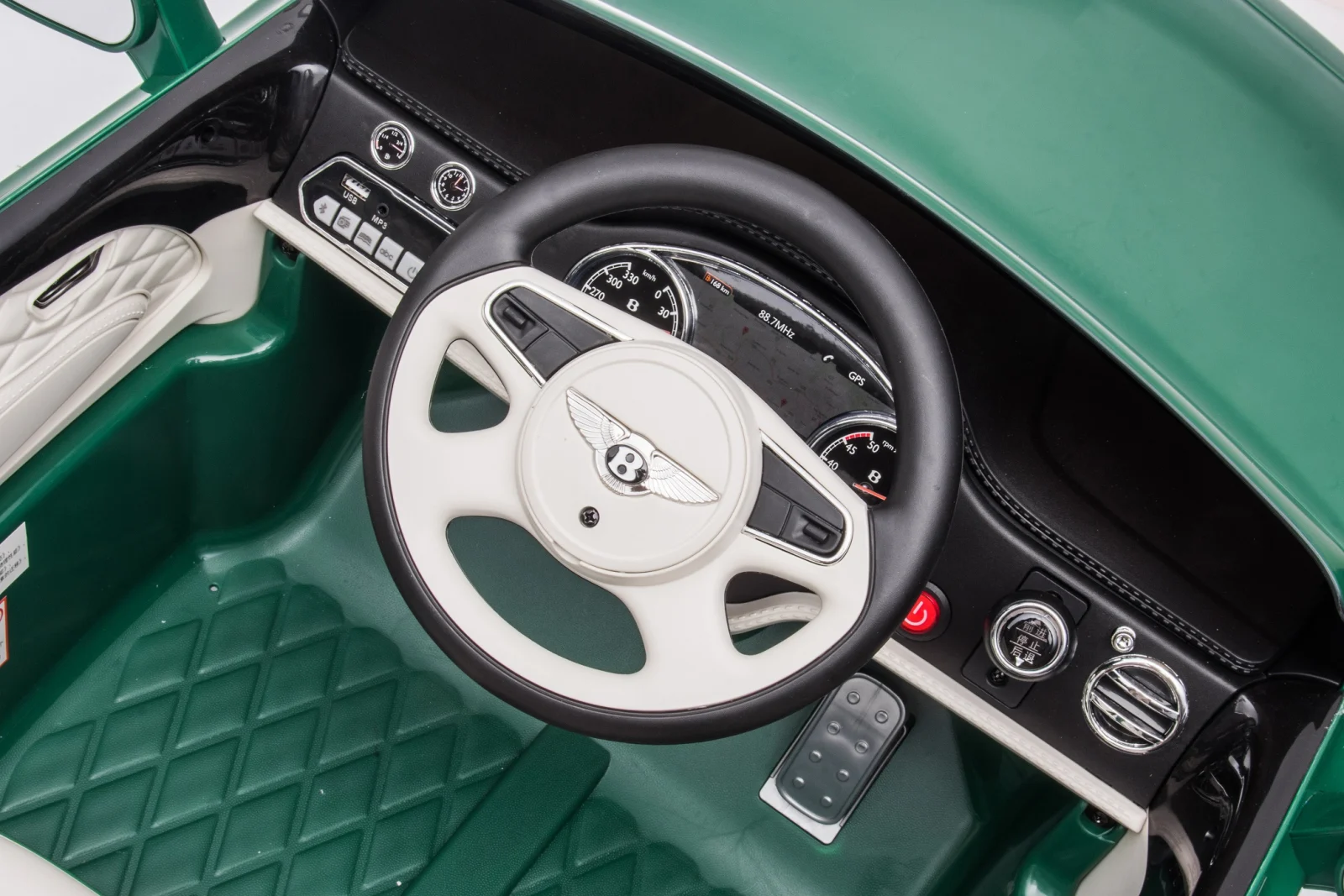 Masinuta electrica pentru copii Bentley Mulsanne, 90W, echipare premium, verde [24]