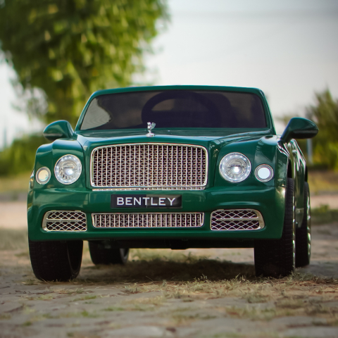 Masinuta electrica pentru copii Bentley Mulsanne, 90W, echipare premium, verde [1]