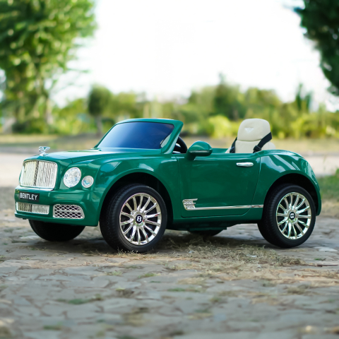 Masinuta electrica pentru copii Bentley Mulsanne, 90W, echipare premium, verde [4]