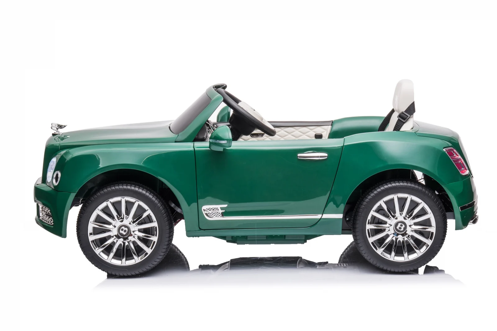 Masinuta electrica pentru copii Bentley Mulsanne, 90W, echipare premium, verde [28]