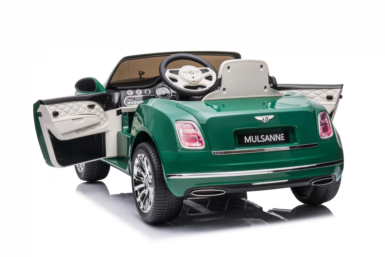 Masinuta electrica pentru copii Bentley Mulsanne, 90W, echipare premium, verde [29]