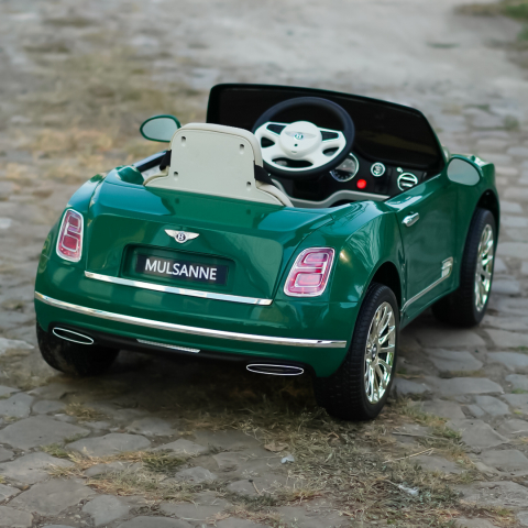 Masinuta electrica pentru copii Bentley Mulsanne, 90W, echipare premium, verde [10]
