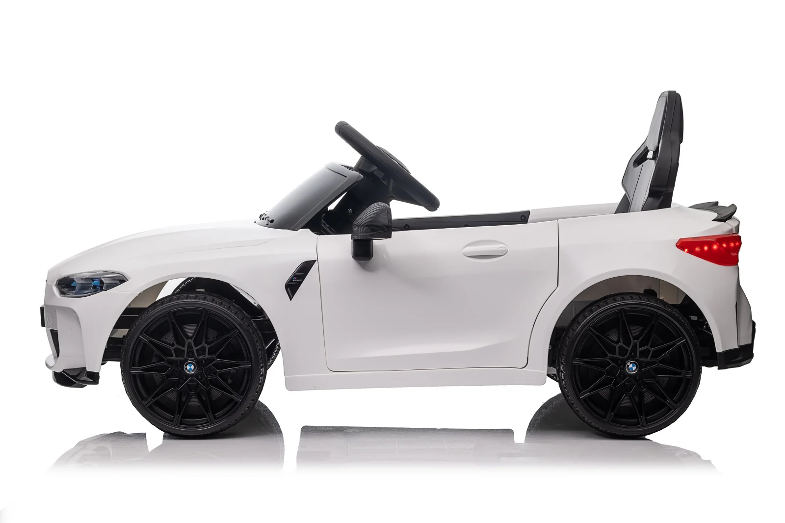 Licensed electric ride-on car for children, Bmw M4, 90W, baterie 12V, EVA wheels, premium, white [3]