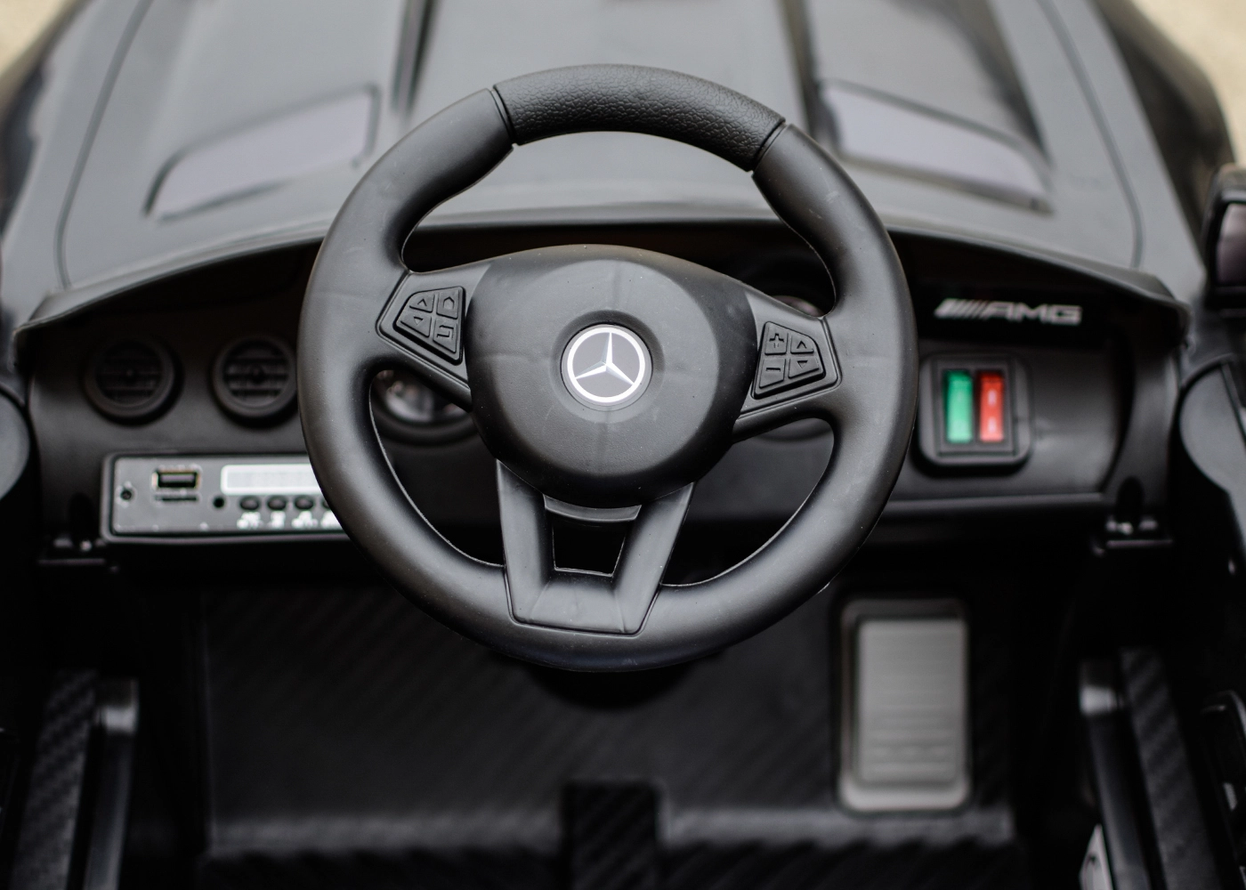 Masinuta electrica pentru copii cu licenta Mercedes-Benz AMG GT-R, 50W 12V, culoare Negru [11]