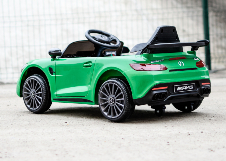 Masinuta electrica pentru copii cu licenta Mercedes-Benz AMG GT-R, 50W 12V, verde [10]