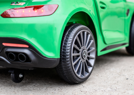 Masinuta electrica pentru copii cu licenta Mercedes-Benz AMG GT-R, 50W 12V, verde [6]