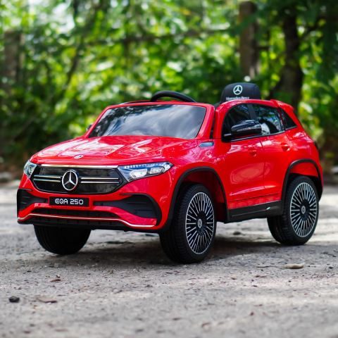 Licensed ride-on car for children Mercedes EQA, 4x4, 140W 12V premium, red [3]
