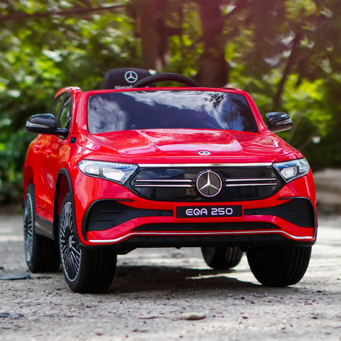 Licensed ride-on car for children Mercedes EQA, 4x4, 140W 12V premium, red [1]