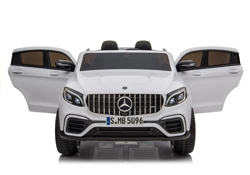 Masinuta electrica pentru copii cu licenta Mercedes GLC63s AMG 4x4, 180W, 12V-14Ah, premium, alba [3]