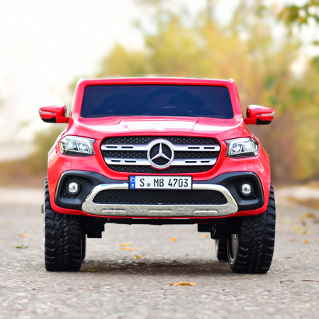 Licensed ride-on car for children Mercedes X-Class, 4x4, 180W, 12V-14Ah, premium, red [1]
