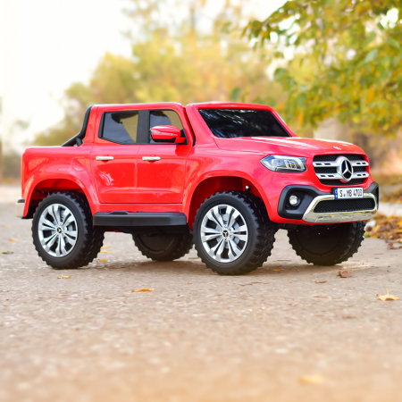 Licensed ride-on car for children Mercedes X-Class, 4x4, 180W, 12V-14Ah, premium, red [8]