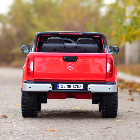 Licensed ride-on car for children Mercedes X-Class, 4x4, 180W, 12V-14Ah, premium, red [5]