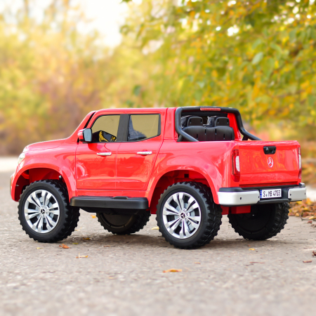 Licensed ride-on car for children Mercedes X-Class, 4x4, 180W, 12V-14Ah, premium, red [4]