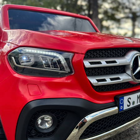 Licensed ride-on car for children Mercedes X-Class, 4x4, 180W, 12V-14Ah, premium, red [9]