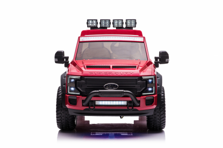 Masinuta electrica copii Ford Super Duty F450, 4x4, 180W putere, cu roti moi, Rosu [10]