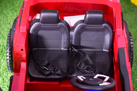 Masinuta electrica copii Ford Super Duty F450, 4x4, 180W putere, cu roti moi, Rosu [3]