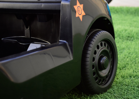 Electric car for children BJ9958A 30W 6V Police #Black & White [9]