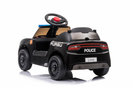 Electric car for children BJ9958A 30W 6V Police #Black & White [10]