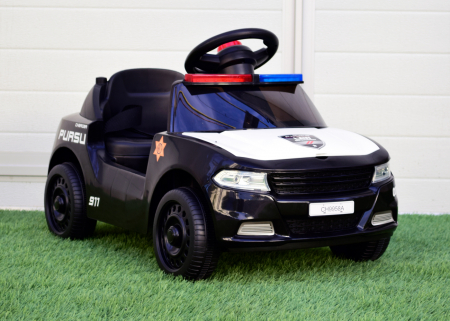 Electric car for children BJ9958A 30W 6V Police #Black & White [1]