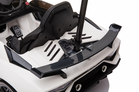 Licensed Lamborghini Aventador SVJ electric Ride-On for kids with hoverboard for parents, 70W, 12V, white [8]