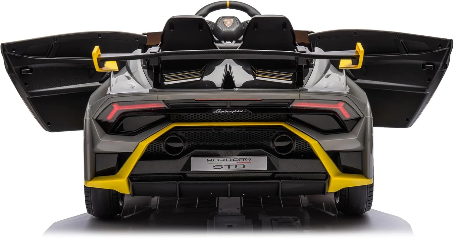 Lamborghini Huracán STO 12V 80W Premium Kids Electric Ride-On Car, grey [2]