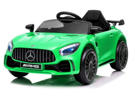 Masinute cu licenta - Masinuta electrica pentru copii cu licenta Mercedes-Benz AMG GT-R, 50W 12V, verde