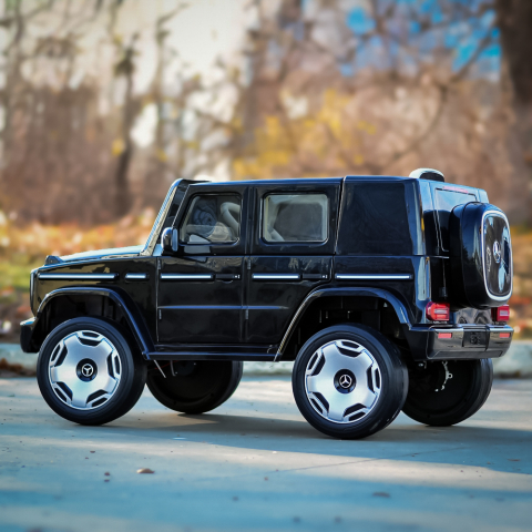 Masinuta electrica pentru copii, Mercedes EQG, 140W, 12V 9Ah, Premium, neagra [6]