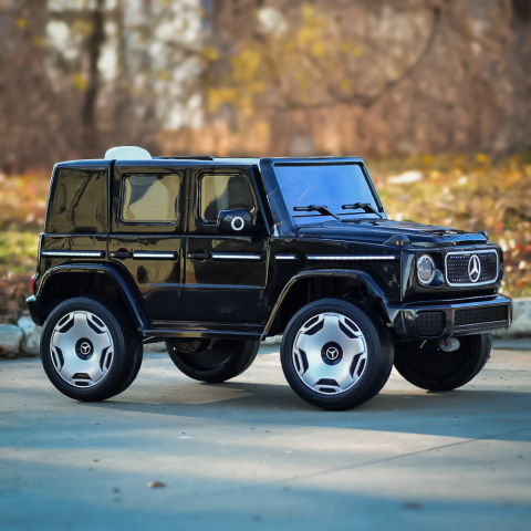 Masinuta electrica pentru copii, Mercedes EQG, 140W, 12V 9Ah, Premium, neagra [10]