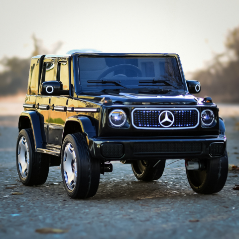 Masinuta electrica pentru copii, Mercedes EQG, 140W, 12V 9Ah, Premium, neagra [2]