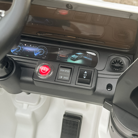 Masinuta electrica pentru copii Mercedes G580 4x4, 12V, premium, alba [14]