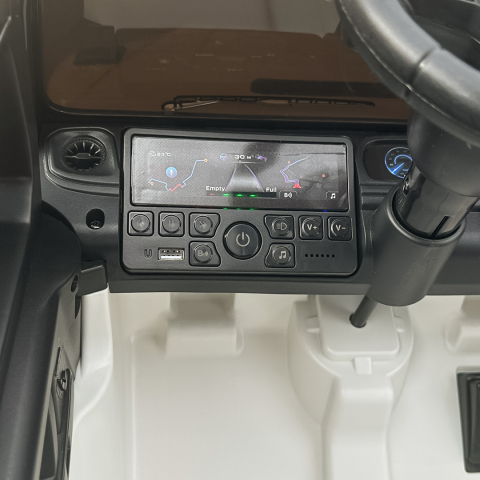 Masinuta electrica pentru copii Mercedes G580 4x4, 12V, premium, alba [15]