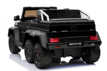 Licensed Ride On kids electric car Mercedes G63, premium, 6x6, 270W, with adult seat, black [21]