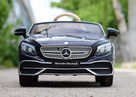 Licensed ride-on car for children Mercedes S650 MAYBACH, 90W, 12V, premium, black [1]