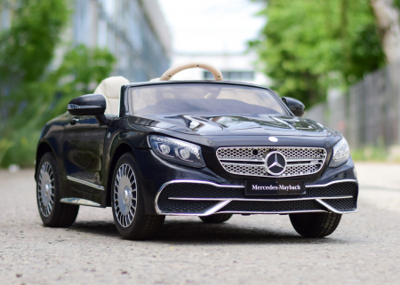 Licensed ride-on car for children Mercedes S650 MAYBACH, 90W, 12V, premium, black [2]