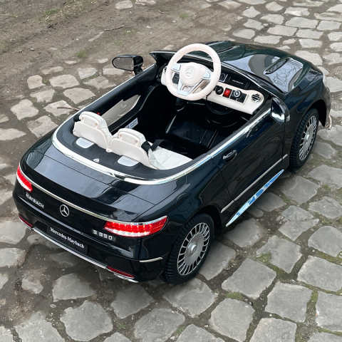 Licensed ride-on car for children Mercedes S650 MAYBACH, 90W, 12V, premium, black [13]