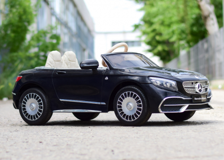Licensed ride-on car for children Mercedes S650 MAYBACH, 90W, 12V, premium, black [3]