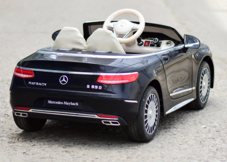 Licensed ride-on car for children Mercedes S650 MAYBACH, 90W, 12V, premium, black [7]