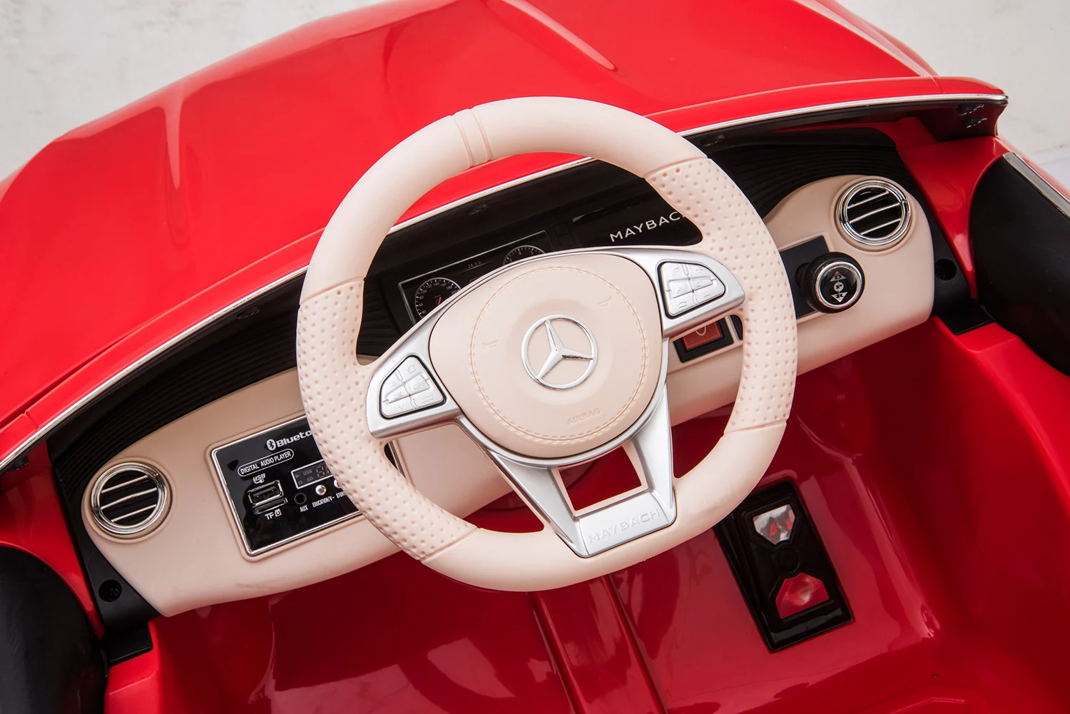 Licensed ride-on car for children Mercedes S650 MAYBACH, 90W, 12V, premium, red [16]