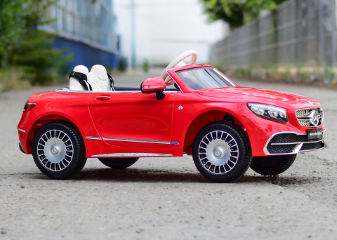 Licensed ride-on car for children Mercedes S650 MAYBACH, 90W, 12V, premium, red [5]