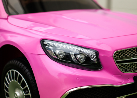 Licensed ride-on car for children Mercedes S650 MAYBACH, 90W, 12V, premium, pink [9]