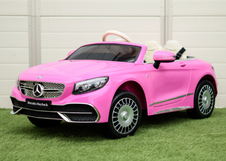 Licensed ride-on car for children Mercedes S650 MAYBACH, 90W, 12V, premium, pink [3]