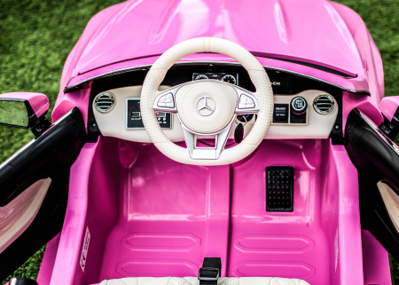 Licensed ride-on car for children Mercedes S650 MAYBACH, 90W, 12V, premium, pink [14]