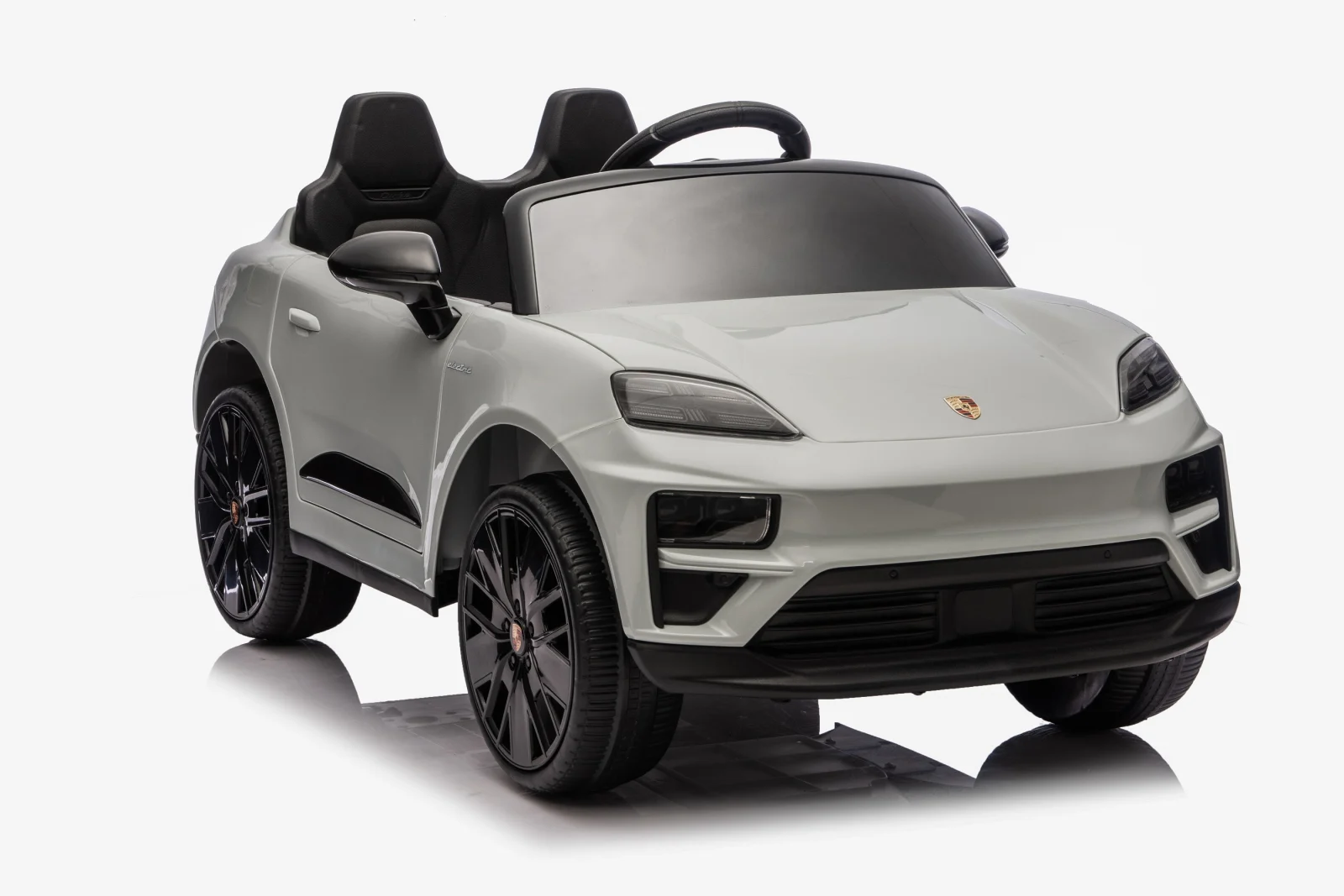 Masinuta electrica pentru copii, Porsche Macan, 140W 12V, premium, gri [1]