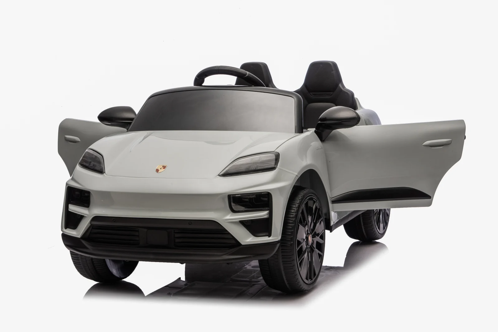 Masinuta electrica pentru copii, Porsche Macan, 140W 12V, premium, gri [3]