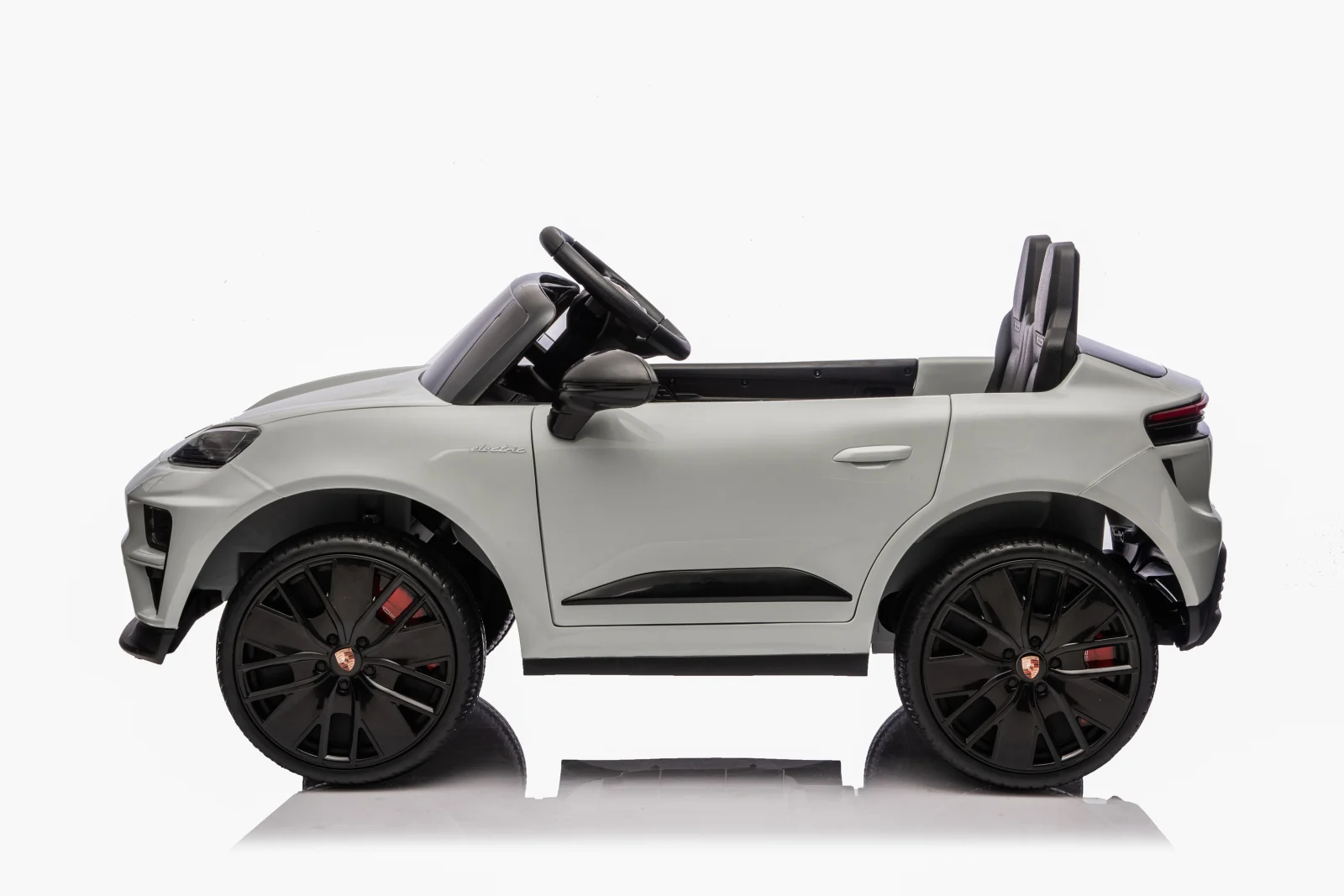 Masinuta electrica pentru copii, Porsche Macan, 140W 12V, premium, gri [2]