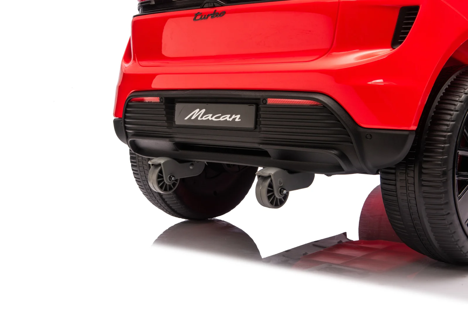 Porsche Macan Electric Ride-On Car for Children, 140W, 12V, EVA Wheels, Eco-Leather Seat, Premium Edition, red [13]