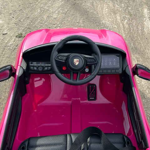 Masinuta electrica pentru copii, Porsche Macan, 140W 12V, premium, roz [15]